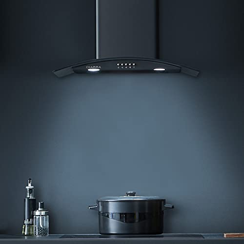 CIARRA-CBCB6506B-Campana-Extractora-Cristal-60cm-650-mh-Clase-A-3-Velocidades-Evacuacion-al-Exterior-y-Recirculacion-Interna-por-Filtro-de-Carbon-CBCF004-Negro