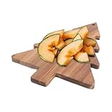Tabla de cortar para árboles de Navidad,Tabla de cortar para Navidad - de madera para embutidos, tabla de para árbol de de cocina | Bandeja para servir verduras con asa, decoració