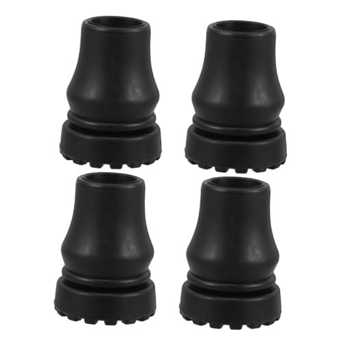 Happyyami Walking Stick Tips 4 Pack Anti-Slip Rubber Tips Chair Leg Caps Cane Stool Foot Covers 19mm Cane Accessories