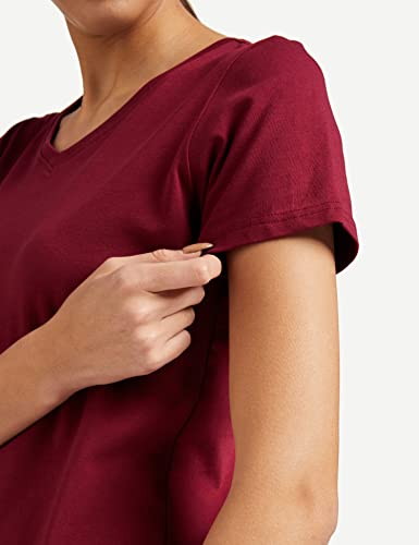 Amazon Brand - Symbol Women's Cotton Regular Fit T-Shirt (Pack of 2)