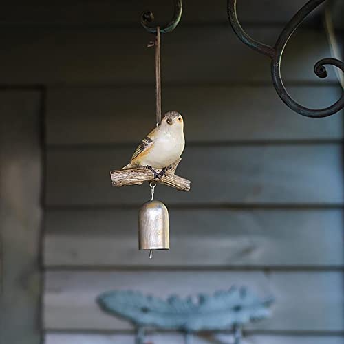 Campana de metal petirrojo de 5 pulgadas decorativa para colgar en la puerta del jardín de tu casa 4