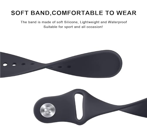 Pulseira de Silicone Macia (PRETA) Para Smartwatch Galaxy Watch Fe, Watch 7 6 5 4 3, Classic, Lte, 4