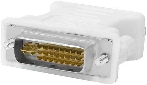 ISTARCOMPUTER Adaptateur DVI-I 24+5 mâle vers VGA HD 15 Femelle pour HDTV, Jeux, projecteur, DVD, Ordinateur Portable, PC, Ordinateurs.