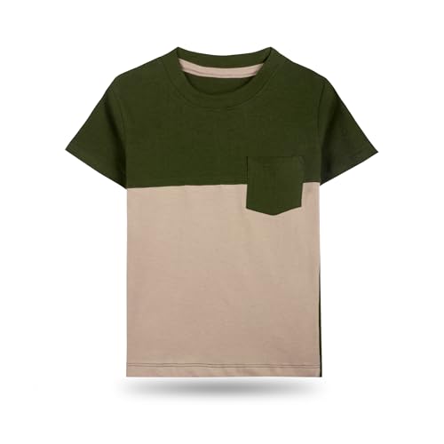 Image of T2F Boy's Solid Regular Fit T-Shirt (Pack of 5)
