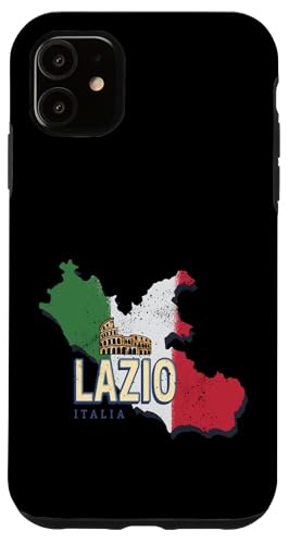 Carcasa para iPhone 11 Lazio Italia Región Retro Mapa Vintage Coliseo Recuerdo ✅