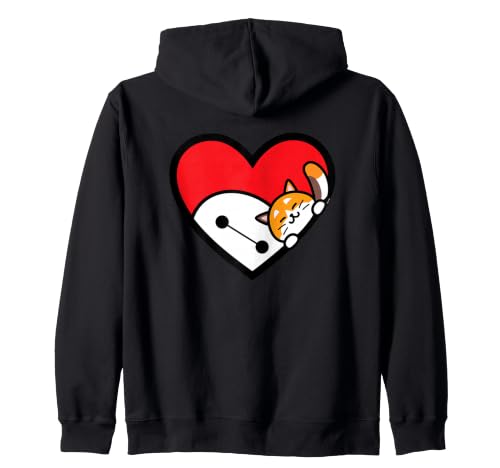 Disney Baymax & Mochi Big Hero 6 Valentine's Day Heart Sweat à Capuche