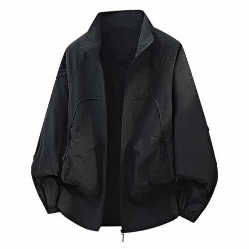 Veste de pilote style rue respirante et coupe-vent à capuche