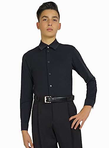 Ready4Dance Camisa de body para hombre con diseño de baile y sala., Negro , M Cover