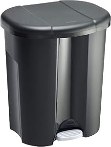 Rotho Trio Mülleimer 10L + 2x15L Schwarz