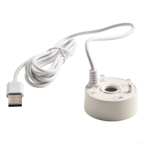 ReachMall 5V Mist Maker Fogger with Long Cable for Ponds, Tanks, and Indoor Decor Enhancements (White)