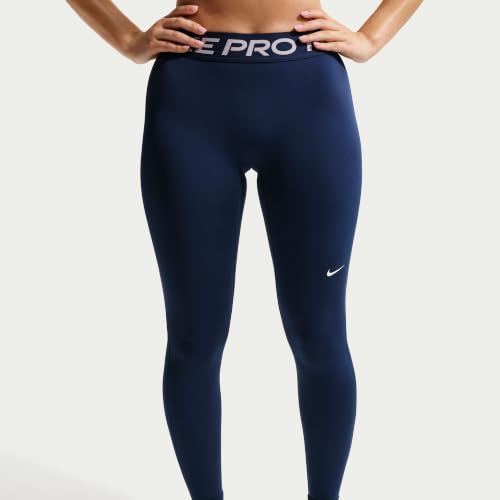 Image of Nike Womens Pro Mid-Rise Full-Length Leggings