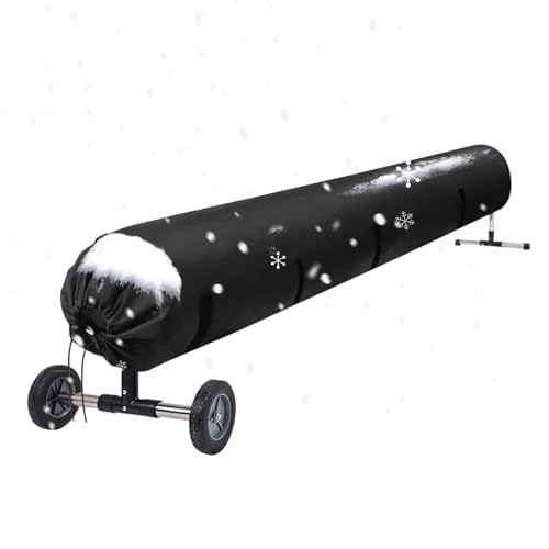 Cubierta de Rodillo Solar para Piscina: Protectora para Piscina, Accesorios de Almacenamiento de Equipo de Tela Oxford | Protección Exterior Protectora para Piscinas Interiores en el jardín