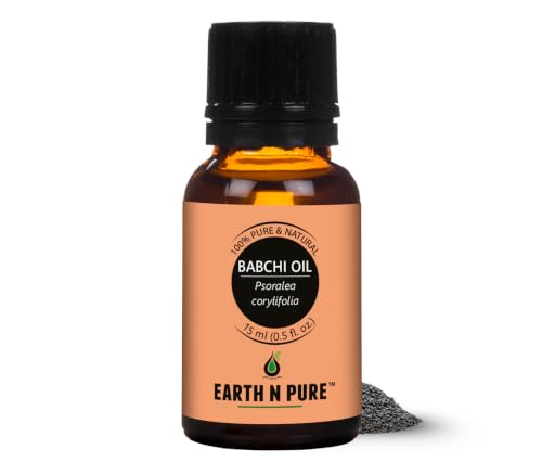 Image of Earth N Pure Babchi Oil (Psoralea Corylifolia) | Cold pressed and Undiluted For Skin, Pigmentation, Vitiligo & Uneven Skin Tone - 15ML