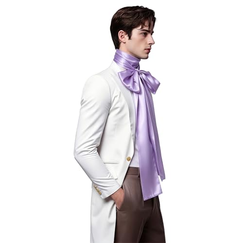 Image of COSDREAMER Mens Renaissance Scarf Jabot Cravat Costume Collar
