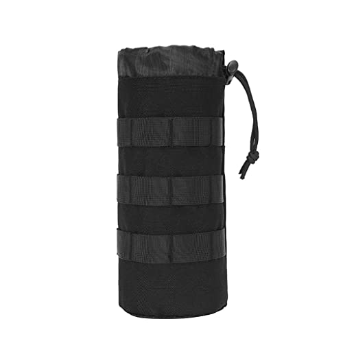 SM SunniMix Portabotellas de Agua, Bolsa de Soporte de Botella de Bebida de Agua Aislada Portátil, Acero Inoxidable, Botellas de Plástico, Estuche de Protección P - Negro