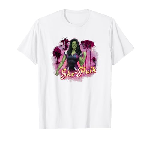T-shirt She-Hulk Marvel Palms pour afficher sa passion pop culture avec élégance