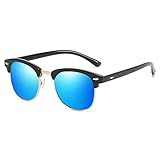 [polarizada]-Gafas de sol hombres mujeres 100% de protección UV400 contra los dañinos rayos UVA / UVB. El polarizador se fabrica de acuerdo con el principio de polarización de la luz, reduciendo el resplandor reflejado en las carreteras,Cuerpos de agua, nieve y otras superficies horizontales.Para que tus ojos estén más cómodos y sanos. Estas gafas de sol para hombres serán una opción perfecta para actividades al aire libre, como conducir, pescar, viajar, escalar, casas flotantes, etc.
