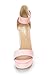 DREAM PAIRS Womens HI-LO High Heel Platform Pump Sandal Orinthia,Size 9,Pink/Suede,HI-LO