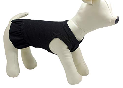 Pet clothes small dog clothing blank color sport dress t-shirts t…