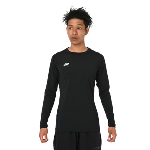 new balance(ニューバランス) 長袖Tシャツ ストレッチクルーロングスリーブインナーシャツ 吸水速乾 サッカー トレーニング メンズ(AMT55288)