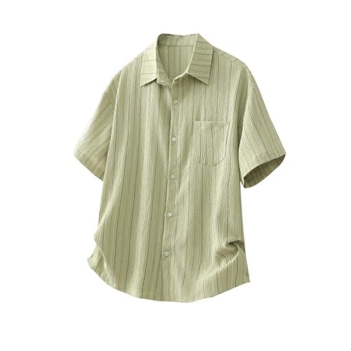 Chemise homme manches longues été en coton uni pour un style décontracté