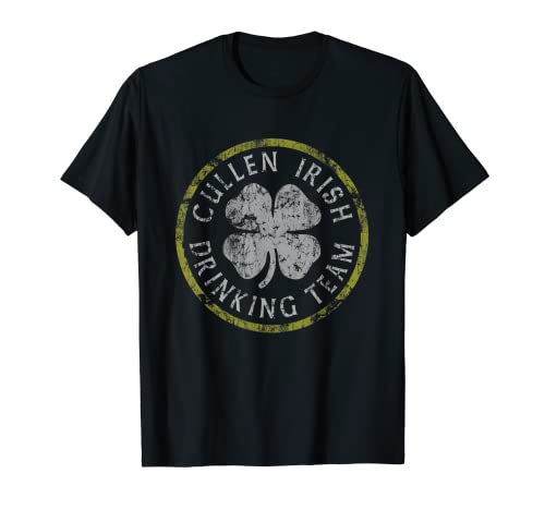 Cullen Irish Drinking Team Cerveza St Patricks Day Familia Camiseta