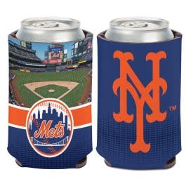 Wincraft Assorted MLB Teams 12 Oz Stadium Design Neoprene Can Cooler (New York Mets)