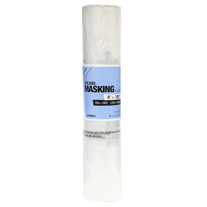 24-Rolls of 48” x 180’ Trimaco 64880 Easy Mask .4-Mil Standard Grade Masking Film