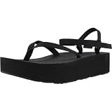 Teva Flatform sandaal voor dames, slim, Zwart, 9