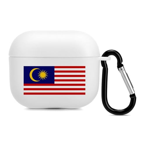 Malaysia Malaysian Bluetooth Earbuds Case Cover for Airpods Pro 3 with Keychain Headphone Cover Unisex Shockproof Protective