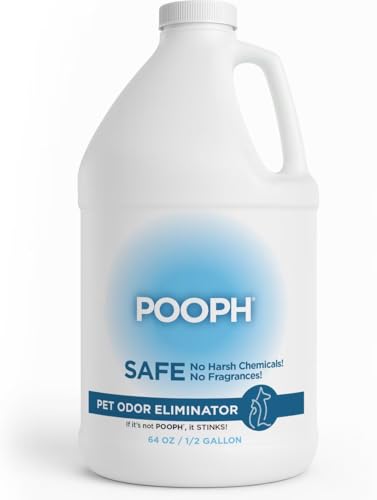 Image of POOPH Pet Odor Eliminator - 64 fl oz Bottle - Organic, NO Fragrances, NO Harsh Chemicals - Fast, Safe and Effective, Works On-Contact! For Home, Auto, Upholstery, Furniture - Safe for Pets & People