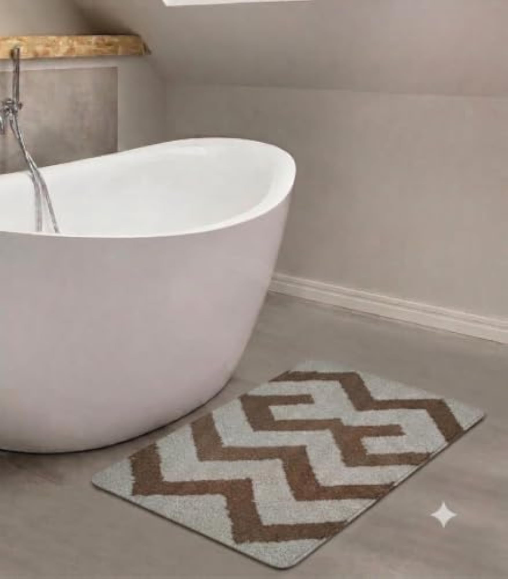 Modern Hand Tufted Pure Wool Luxury Floor Mat, Non-Slip