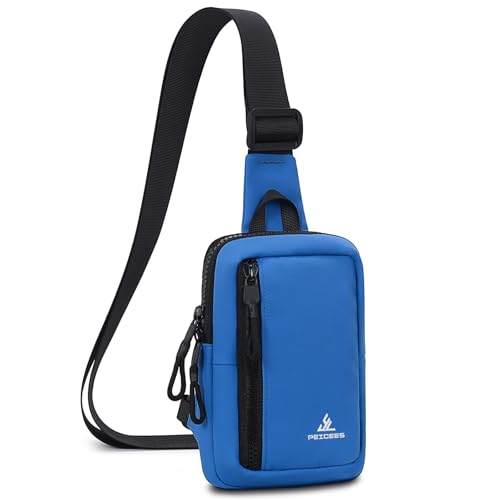 Mini sac à bandoulière bleu marine idéal pour la course à pied et le voyage