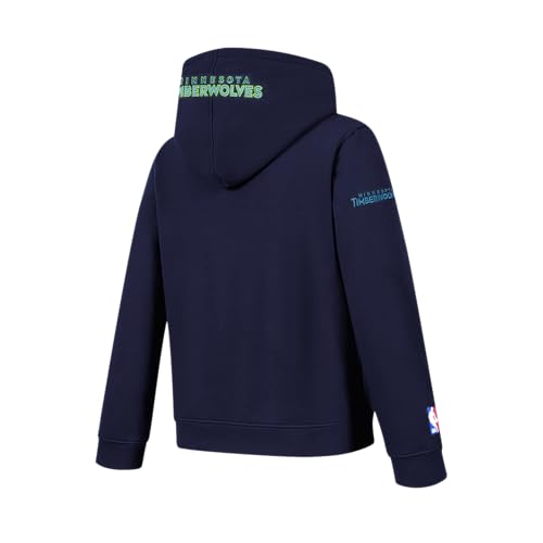 Pro Standard Big Boys NBA Minnesota Timberwolves Classic Chenille Full Zip Hoodie Midnight Navy L by Pro Standard - Used condition - Image 2