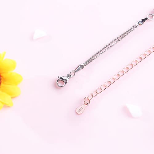 Image of HUASAI Mother Daughter Bracelet I Love You Bracelet for Mom Mothers Day Bracelet 100 Languages Bracelet Clearance Items Under 4 Dollars Gifts