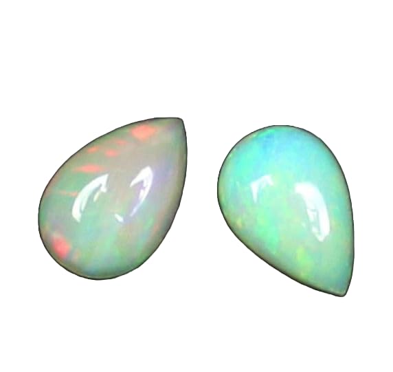 Opale éthiopienne cabochon unique 9x6mm, un trésor de la nature