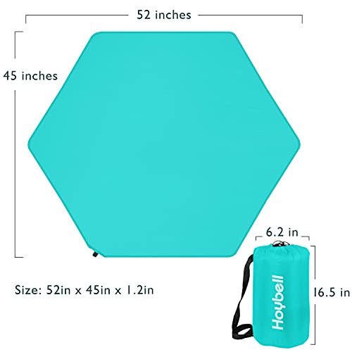 Image of Playard Mat, Compatible with Regalo My Play Play Yard, Self Inflatable Comfortable with Carry Case - Blue