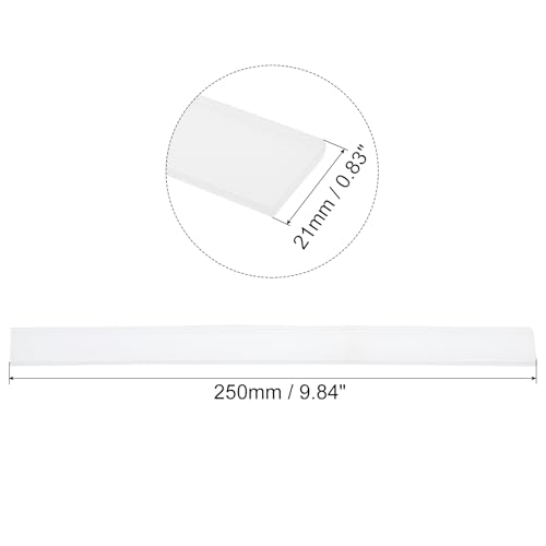 Image of MECCANIXITY Replacement Squeegee Rubber for Window, Glass, Shower Doors, Tile Wall Cleaning, 9.84 Inch, White Pack of 4