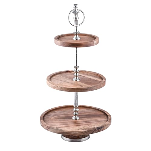 Marrakesch Orient & Mediterran Interior 3 Etagen Etagere aus Holz Amalie...