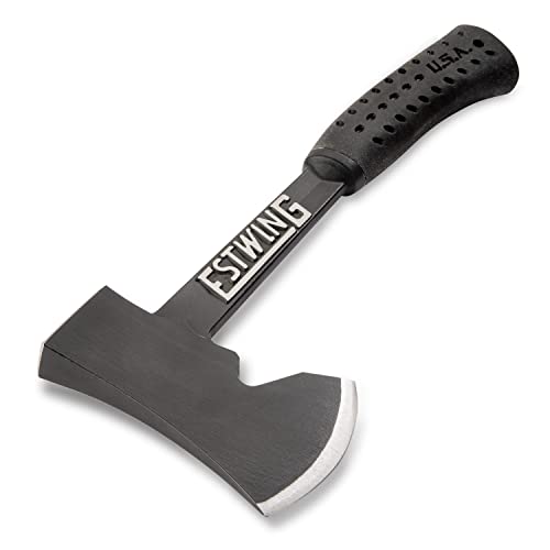 ESTWING Camper's Axe - 14" USA Made Black Hatchet with Tent Stake Puller & Shock Reduction Grip - EB-25A by Estwing - Image 2