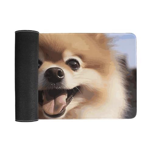 Happy Pomeranian Desk Pad Large protector escritorio miniatura 3