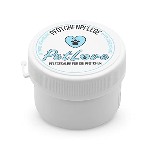 PetLove Pfotensalbe für Hund & Katze • Pfotenpflege zur Wundheilung • Pfotenschutz Balsam • Paw Balm für Hunde Cover
