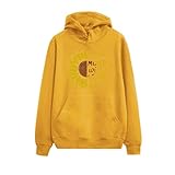 ❀Typ:Pullover ❀Jahreszeit: Herbst und Winter ❀Geeignete Kollokation: Jeans, Hosen mit weitem Bein, kurze Röcke usw. ❀Anlass: Party, täglich, Einkaufen usw.❀ Material:Polyester ❀Muster:Sonnenblume/Brief