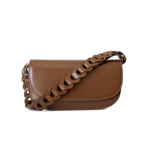 Leather Shoulder Underarm Bag Crossbody Bucket Bag Handbag Women Woven Clutch Versatile Commuting Elegant Chi Luxury