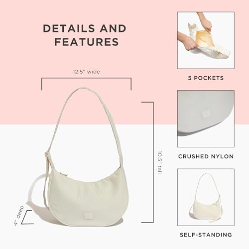 Freshly Picked Zurich Crescent Crossbody Sling Bag, Polar White3