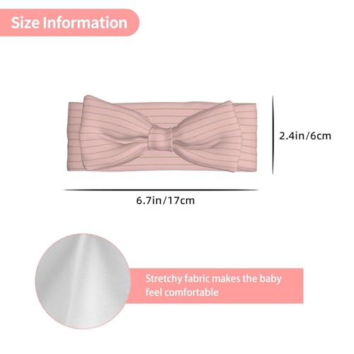 Retro Gold Pink Pinstripe Print A Baby Girl Bows Headbands Baby Girls Newborn Headbands Infant Toddlers 0-6 Months3