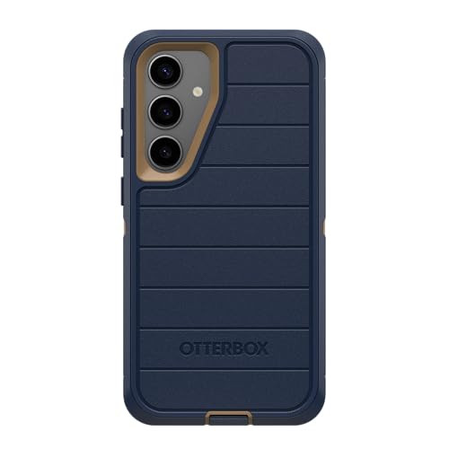 Image of OtterBox Samsung Galaxy S25+ (Only) - Defender Series Case - Blue Suede Shoes - Case Only - Screenless - Rugged & Durable - with Port Protection - Microbial Defense Protection - Non-Retail Packaging