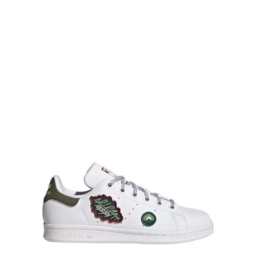 adidas Originals Stan Smith pour homme, Cloud White / Olive Strata S23 / Preloved Brown F2, 5 Big Kid