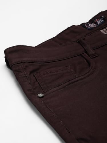 Image of Allen Cooper Skinny Low Rise Power Stretch Denim Chinos Type Jeans for Men