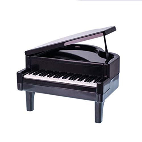 LTCTL Sparbüchse Sparschwein Sparschwein Kunststoff Piggy Bank Nettes Klavier-förmiges Geldkabinett Geeignet Als Geburtstagsgeschenke Für Jungen Geldbanken (Color : Black) Cover